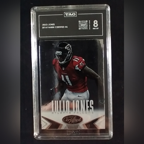 Pinini Other - 2014 Panini Certified #6 Julio Jones Atlanta Falcons - TAG Graded 8 NM/MT